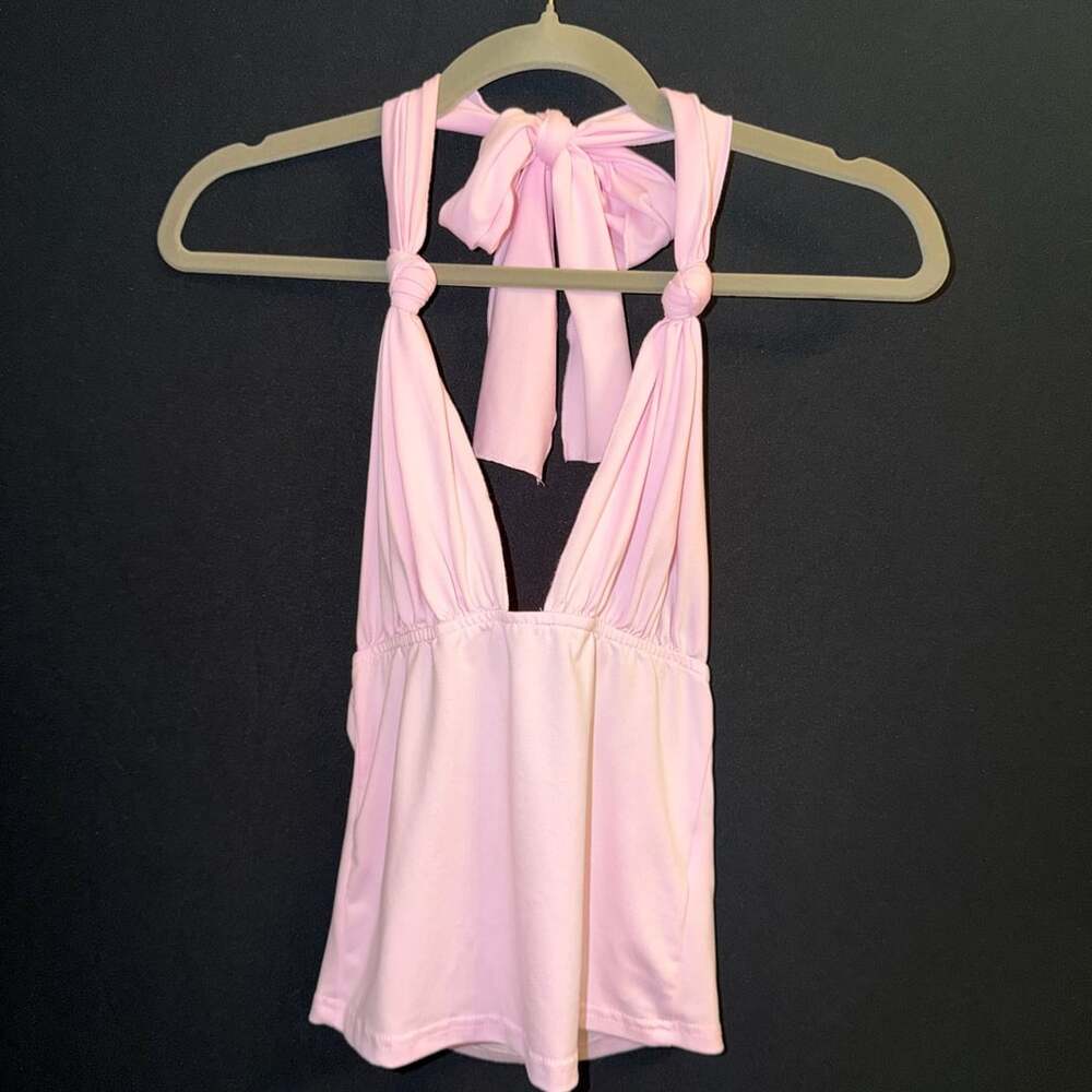 Bozsolo Pink Halter Top S 4-6